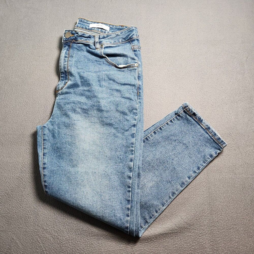 91 Cotton On Jeans Women 12 High Rise 90's Tapered Leg